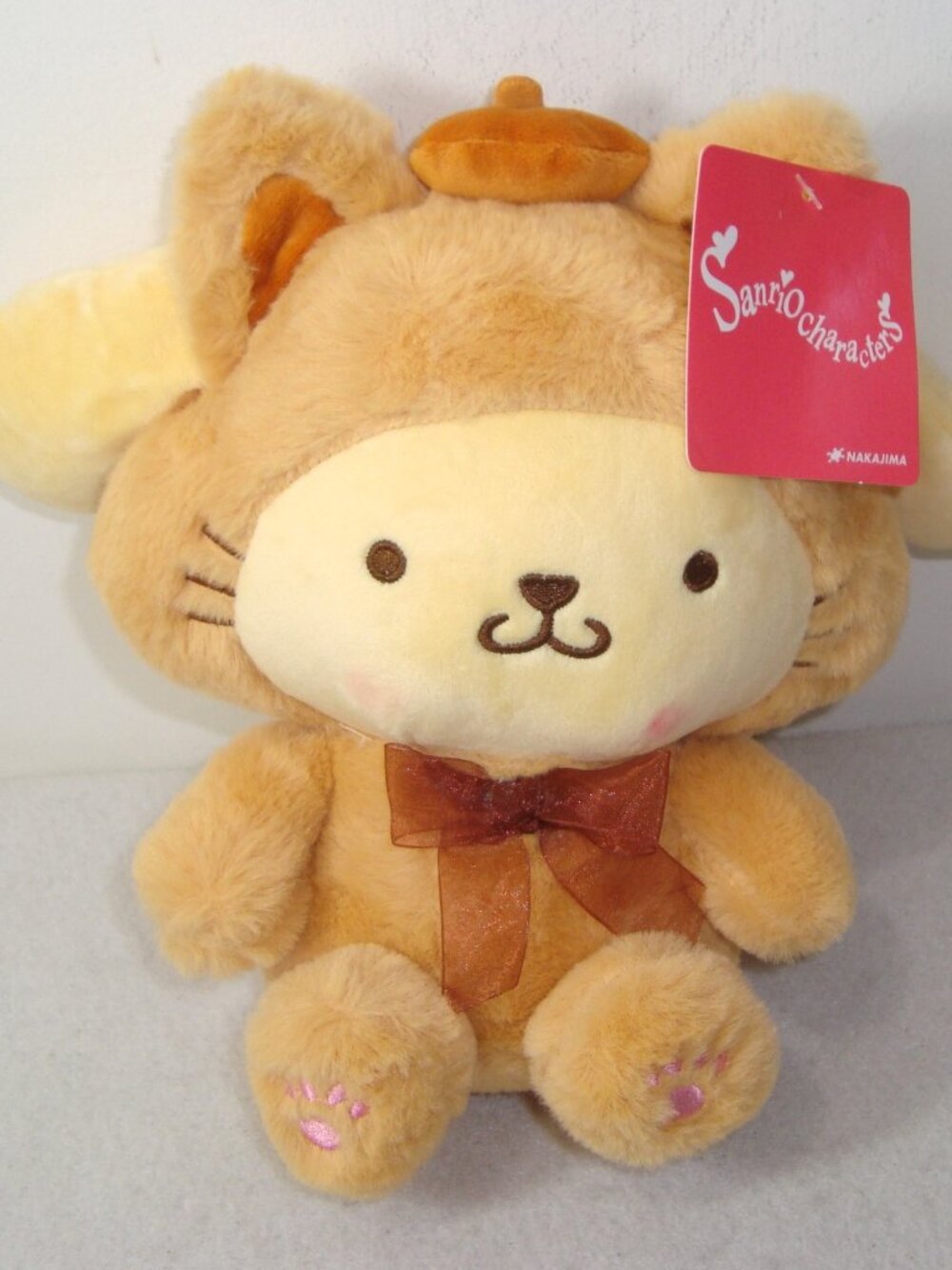 NEW! Japan Nakajima Corporation Sanrio Nyanko Pompompurin Plush Toy